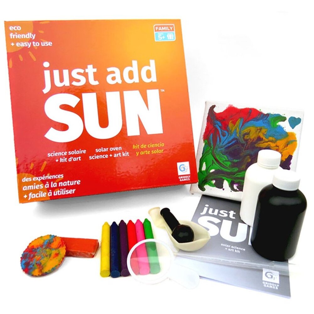 Griddly Games Just Add Sun Solar Science Art Kit Solar Oven Cooking Chemistry Ki
